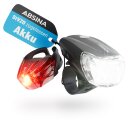 Absina Fahrradlicht Sport Set Li-lon Akku 3,7V 1300mAh