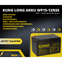 Kung Long WP15-12NSE 12V 15Ah AGM Bleiakku M5 zyklenfest 8