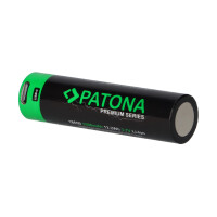 PATONA Premium 18650 Zelle Li-Ion Wiederaufladbare Zelle + U