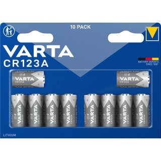 Varta Batterie Lithium CR123A 3V Photo Blister 10 Stück