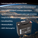 B-Ware Q-Batteries 12LCP-23 / 12V - 23Ah Blei Akku Zyklentyp AGM - Deep Cycle VRLA Schraubanschluss M5