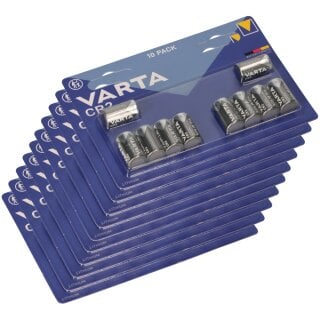 Varta Batterie Lithium CR2 3V Photo Blister 100 Stück