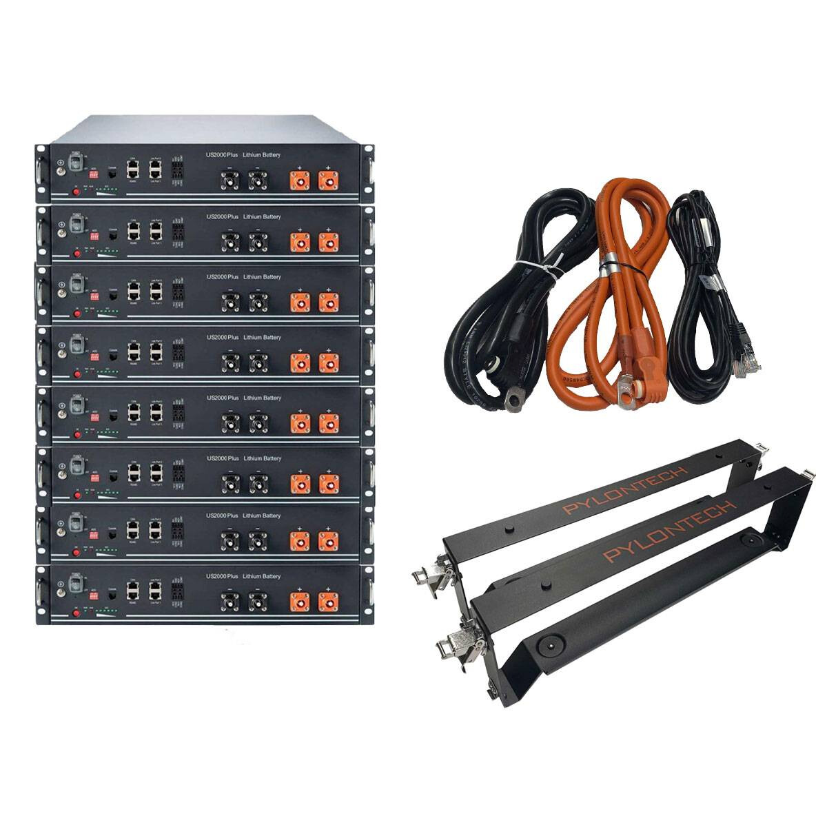 Pylontech 26,4 kWh Solarspeicher Lithium LiFePO4 inkl. Kabel, Halterung und BMS mit 0% MwSt nach §12 Abs. 3 UstG