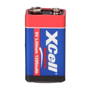 4 x ER9V Block EASTCELL 1200mAh 4 Batterien Lithium Langzeitbatterie Rauchmelder 