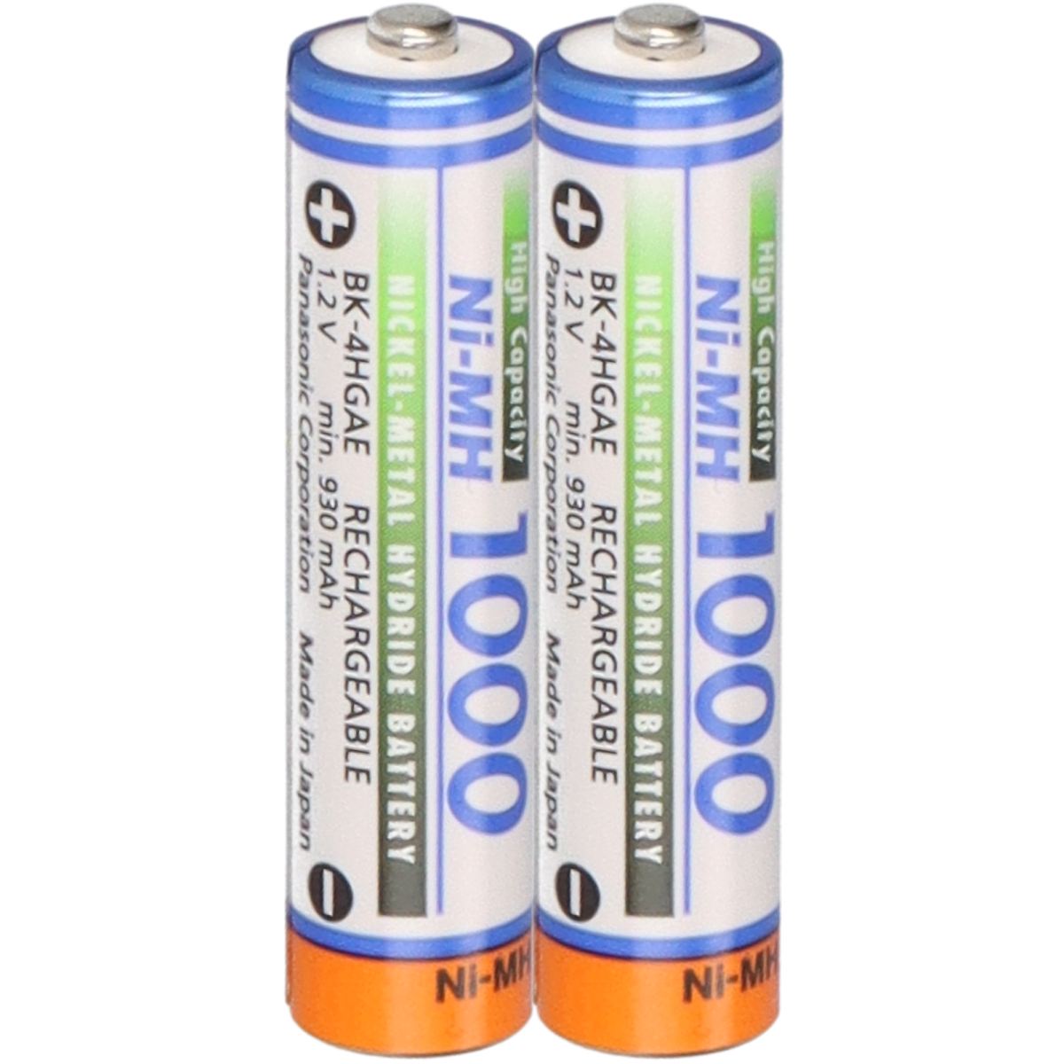 2x Panasonic Micro Akku BK-4HGAE/BF1 Ni-MH 1,2V 1000mAh lose