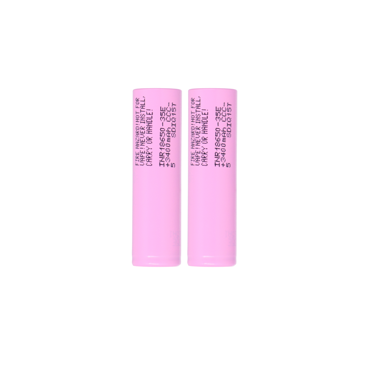 2x Samsung INR18650-35E 18650 Akku 3,6V 3500mAh Flat-Top