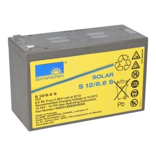 Sonnenschein Blei-Akku Solar S12/6,6S Pb 12V / 6,6Ah