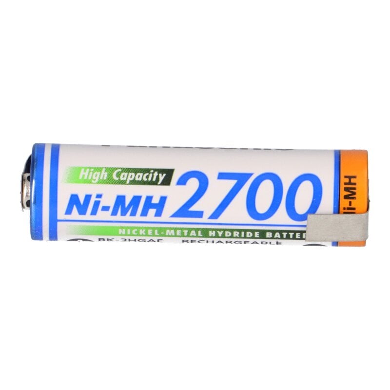 Panasonic AA 2700mAh 1,2V Ni-MH Modellbau-Akku mit Z-Lötfahne
