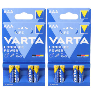 16x Varta 4903 Longlife Power AAA Micro Batterie im 4er Blister