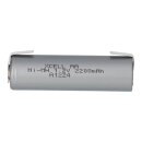 Akku Mignon AA 2200mAh 1,2V m. U Lötfahne