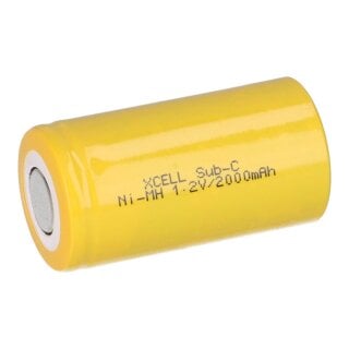 XCell Akku Sub-C 1,2V / 2000mAh X2000SCR Hochstrom