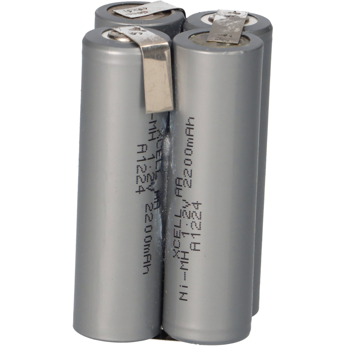 4,8V 2200mAh 4er Akkupack Mignon Industrie-Akkus NiMH mit Lötfahne