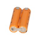 Akkupack 2,4V 1500mAh Panasonic Spezial Industrie Akku AA Mignon Reihe mit Lötfahne