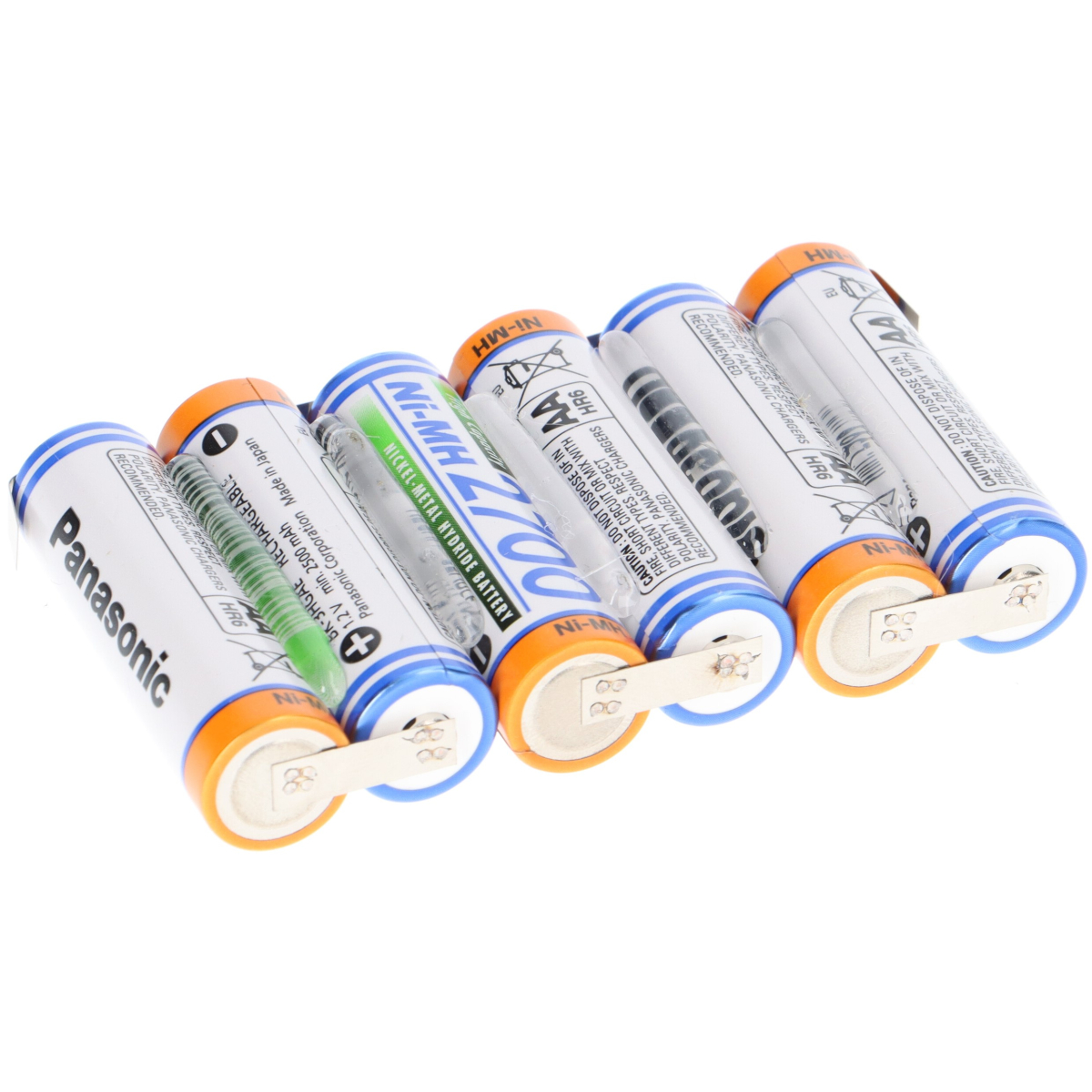 6er Reihe Panasonic Akkupack 7,2V 2700mAh F1x6 Zelle AA HR-3U