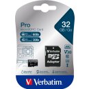 Verbatim microSDHC-Card 32GB, PRO, U3, UHS-I, 4K UHD