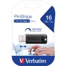 Verbatim USB 3.2 Stick 16GB, PinStripe, schwarz
