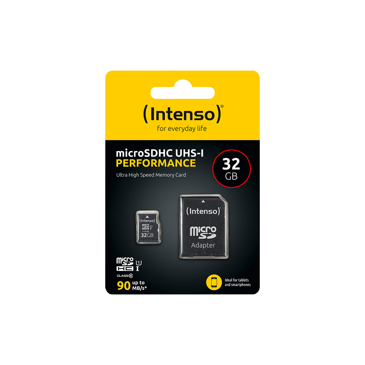 Intenso microSDHC Card 32GB, Performance, Class 10, U1