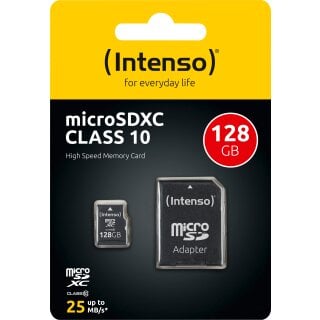 Intenso microSDXC Card 128GB, Class 10
