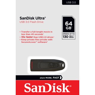 SanDisk USB 3.0 Stick 64GB, Ultra