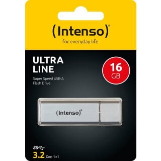 Intenso USB 3.2 Stick 16GB, Ultra Line, silber