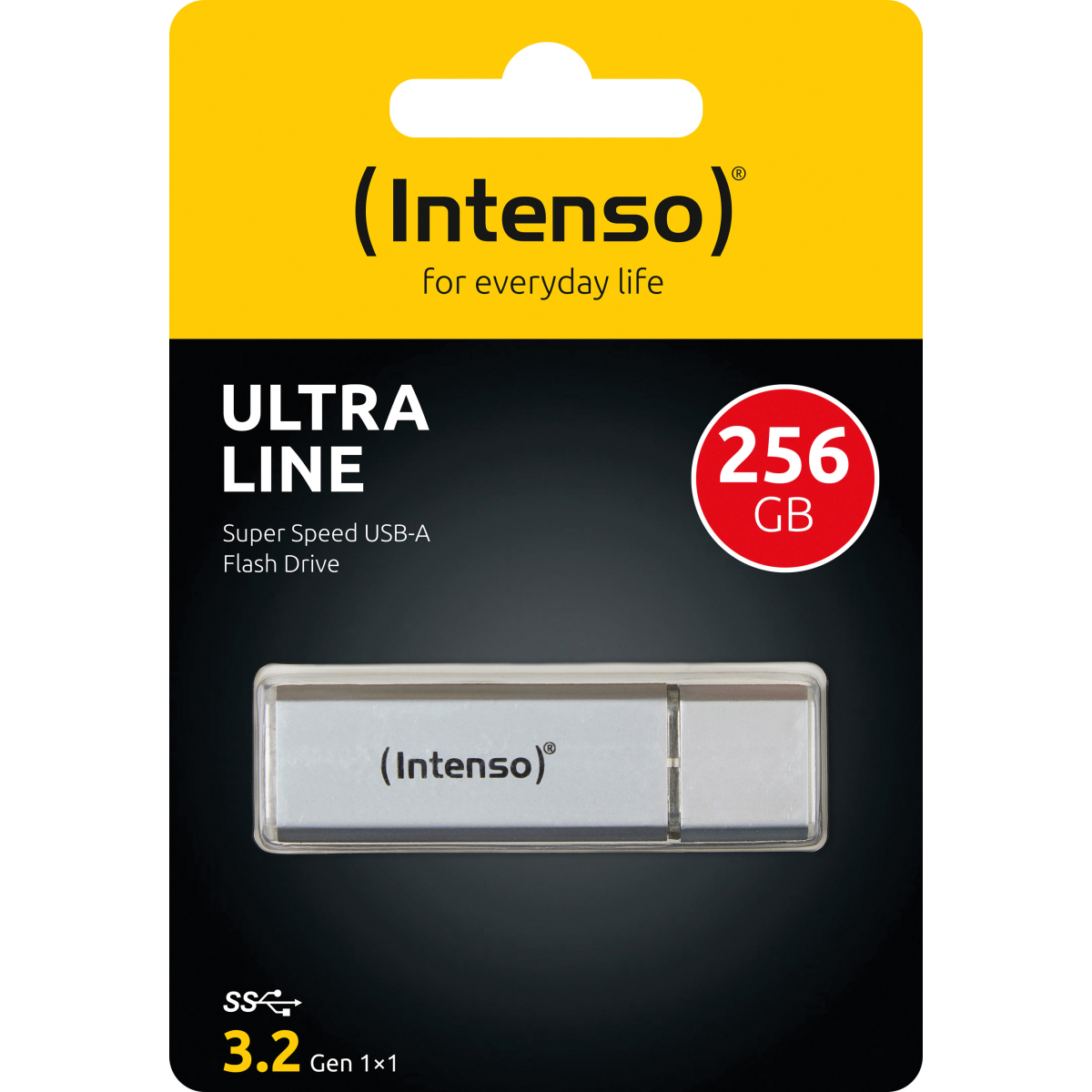 Intenso USB 3.2 Stick 256GB, Ultra Line, silber