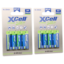 8x XCell Mignon AA Akku Ni-MH 1,2V 2700mAh im 4er Blister