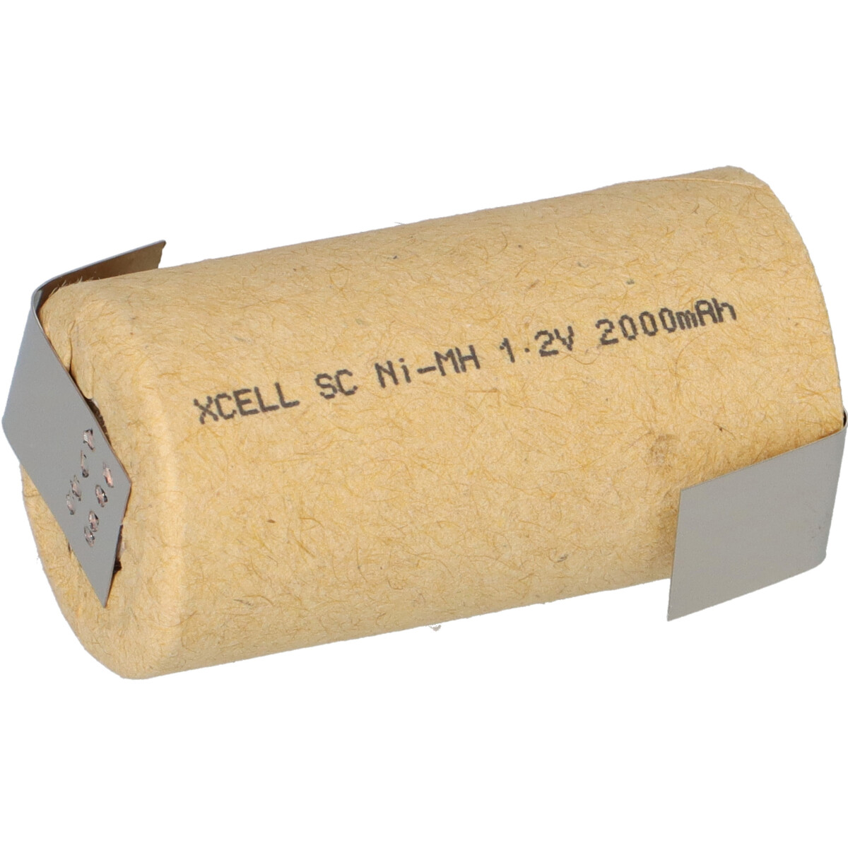 XCell Akku Sub-C 1,2V 2000mAh X2000SCR Ni-MH Pappmantel Hochstrom Z Lötfahne