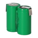 2er Reihe Akku Sub-C 3600 mAh 2,4V NiMh mit Lötfahne