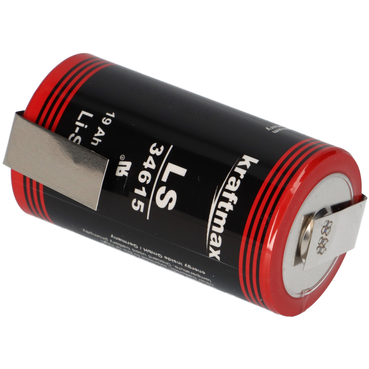 XCell Lithium 3,6V Batterie ER34615 D -Zelle mit Z-Lötfahne