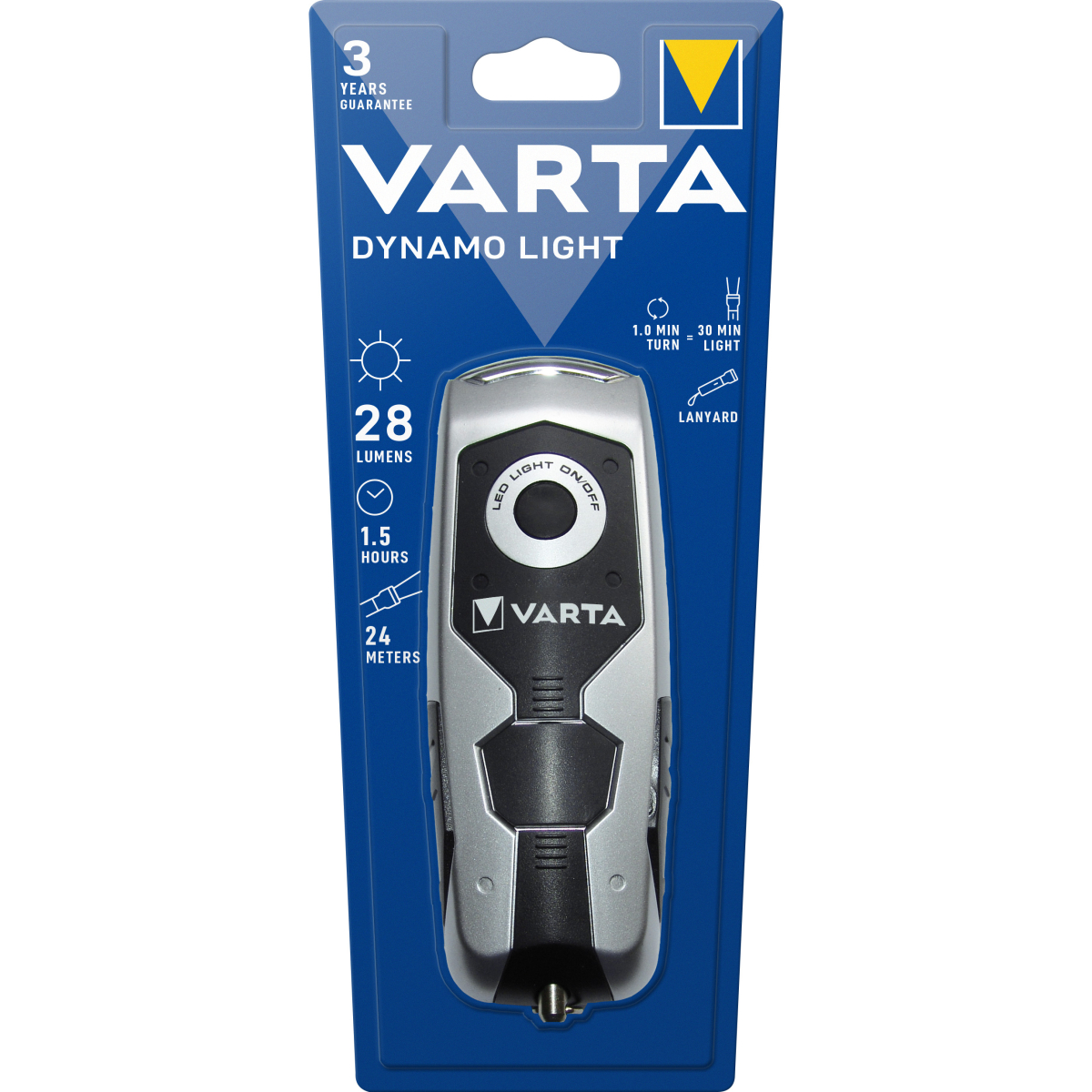 Varta LED Taschenlampe Power Line, Dynamo Light