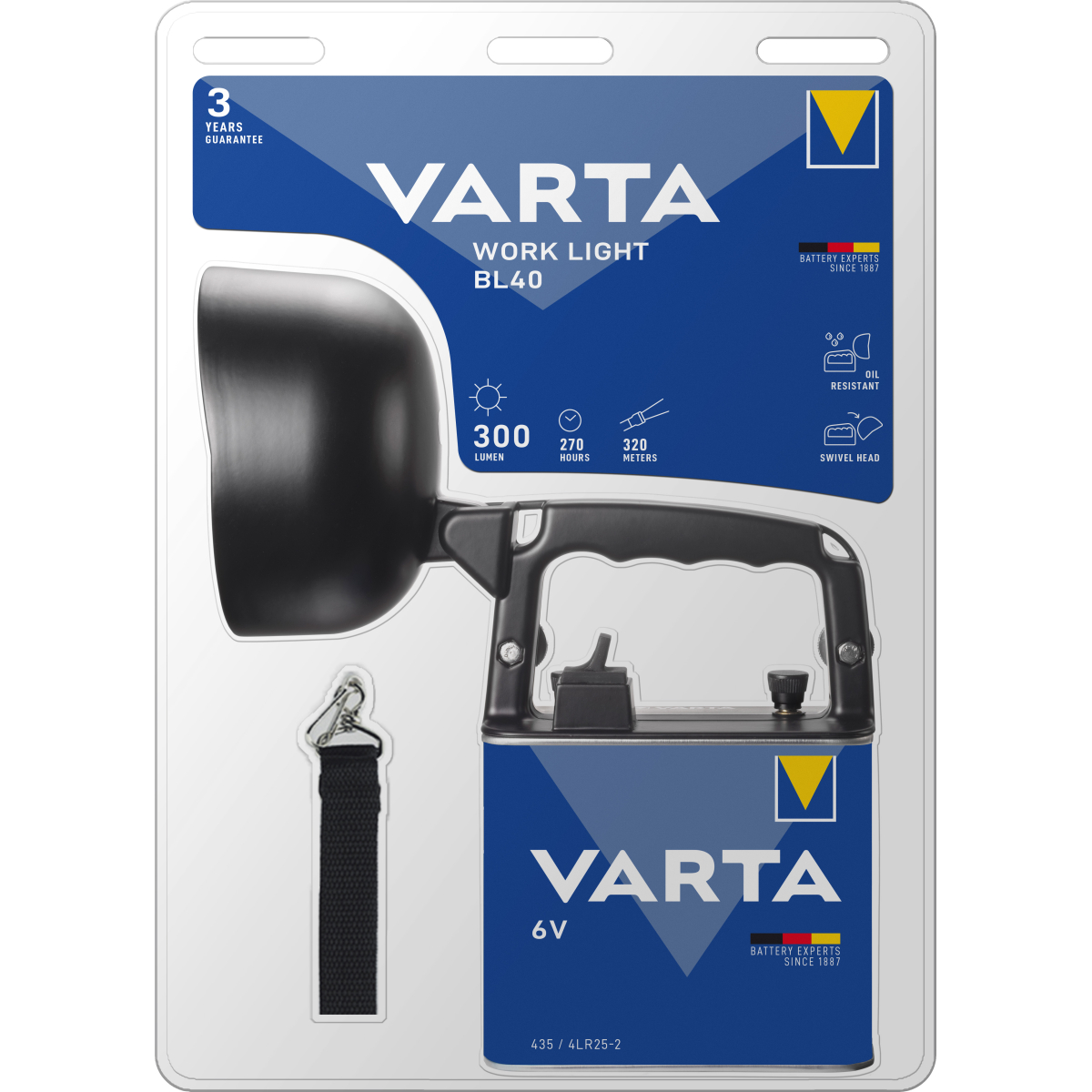 Varta LED Taschenlampe Work Line, BL40