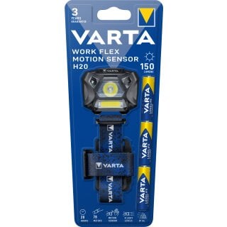 Varta LED Taschenlampe Work Flex Line, Motion Sensor