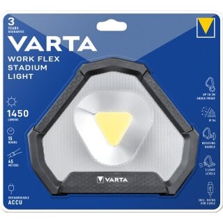 Varta LED Taschenlampe Work Flex Line, Stadium Light