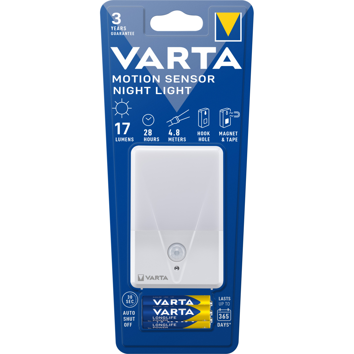 Varta LED Taschenlampe Motion Sensor, Night Light