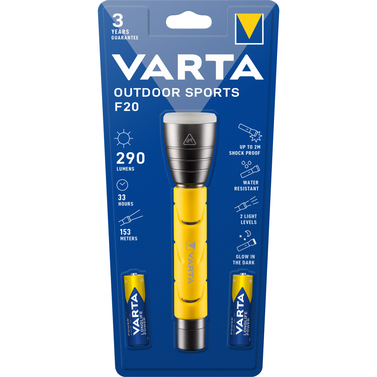 Varta LED Taschenlampe Outdoor Sports, F20
