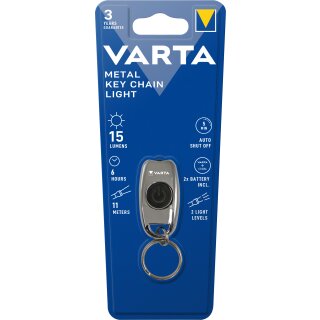 Varta LED Taschenlampe Metal Key Chain Light,