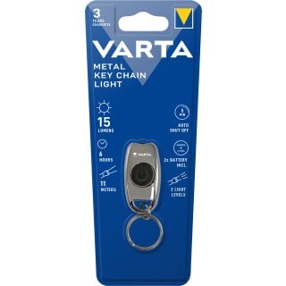 Varta LED Taschenlampe Metal Key Chain Light,