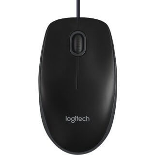 Logitech Maus B100, USB, schwarz