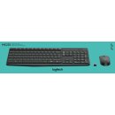Logitech Tastatur/Maus Set MK235, Wireless, anthrazit
