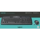 Logitech Tastatur/Maus Set MK330, Wireless, schwarz