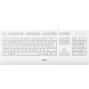 Logitech Tastatur K280e, USB, weiss