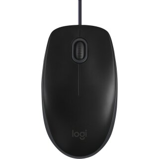 Logitech Maus B110, Silent, USB, schwarz