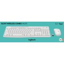 Logitech Tastatur/Maus Set MK295, Wireless, weiss