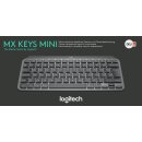 Logitech Tastatur MX Keys Mini, Wireless, Bluetooth, grafit