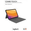 Logitech Tastatur Combo Touch, Smart Connector, grau