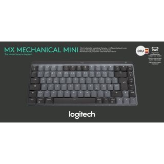 Logitech Tastatur MX Mechanical Mini, Wireless, Bolt, Bluetooth