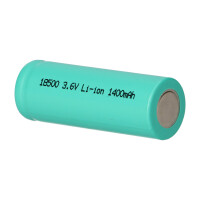Akku-Zelle 3,6V 1400mAh Li-Ion – 18500 6
