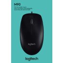 Logitech Maus M90, USB, schwarz