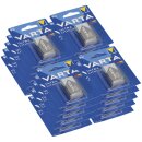 20x 1er Blister Varta Professional Lithium Batterie 9V-Block