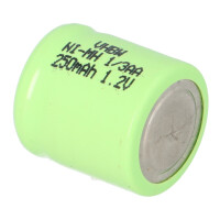 Akku-Zelle 1,2V 250mAh Ni-MH – 1/3AA 6